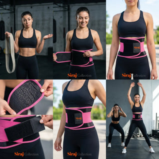 Uni-Sex Adjustable Waist Trimmer Belt - Sweat Slim Support Belt