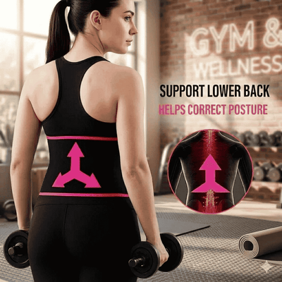 Uni-Sex Adjustable Waist Trimmer Belt - Sweat Slim Support Belt